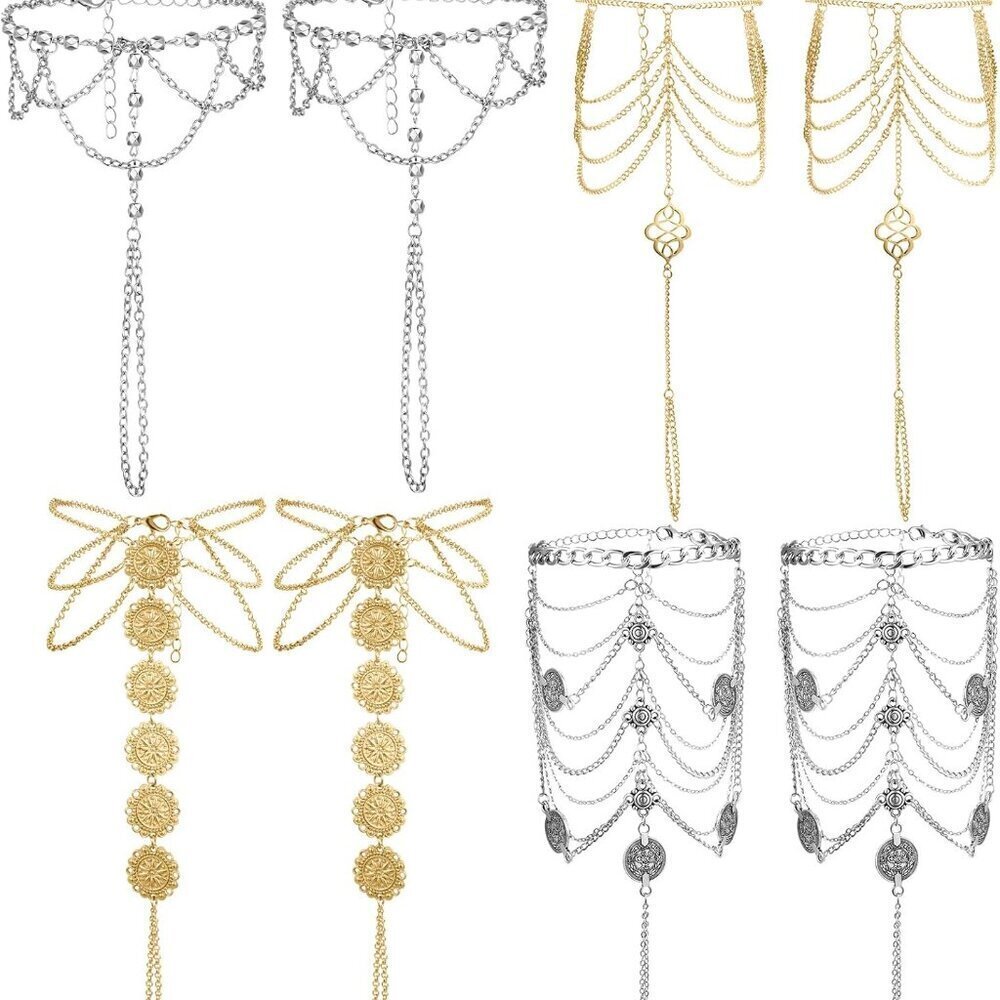 Barefoot Sandals Women Summer Jewelry Beach Tassels Anklet Chain Boho Accessorie